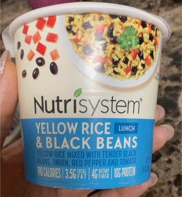 Yellow rice and black beans