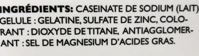 Aminomax ingredients label