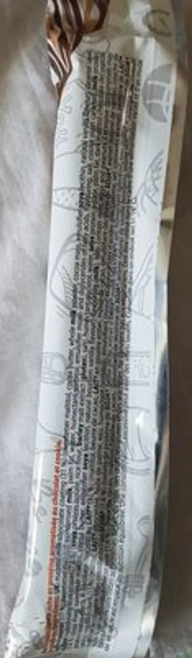 Waouh caramel crunch ingredients label