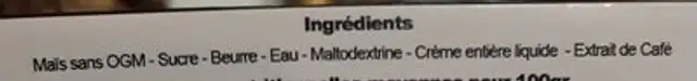 Le soufflé Occitan ingredients label