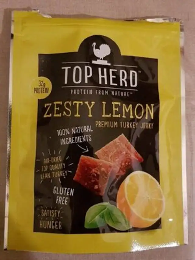 Zesty lemon Premium turkey jerky