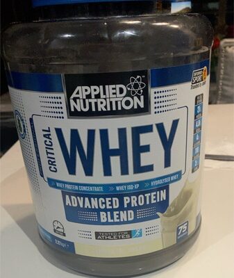Critical whey front packaging