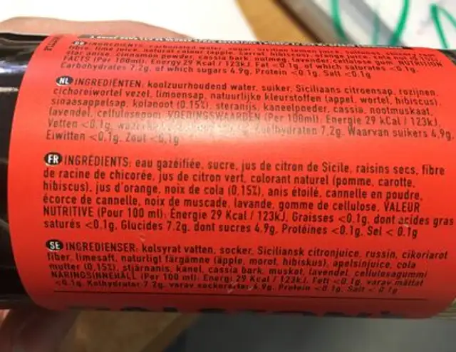 Bulk Deal 24 X Dalston Dalston's Cola 275ML ingredients label