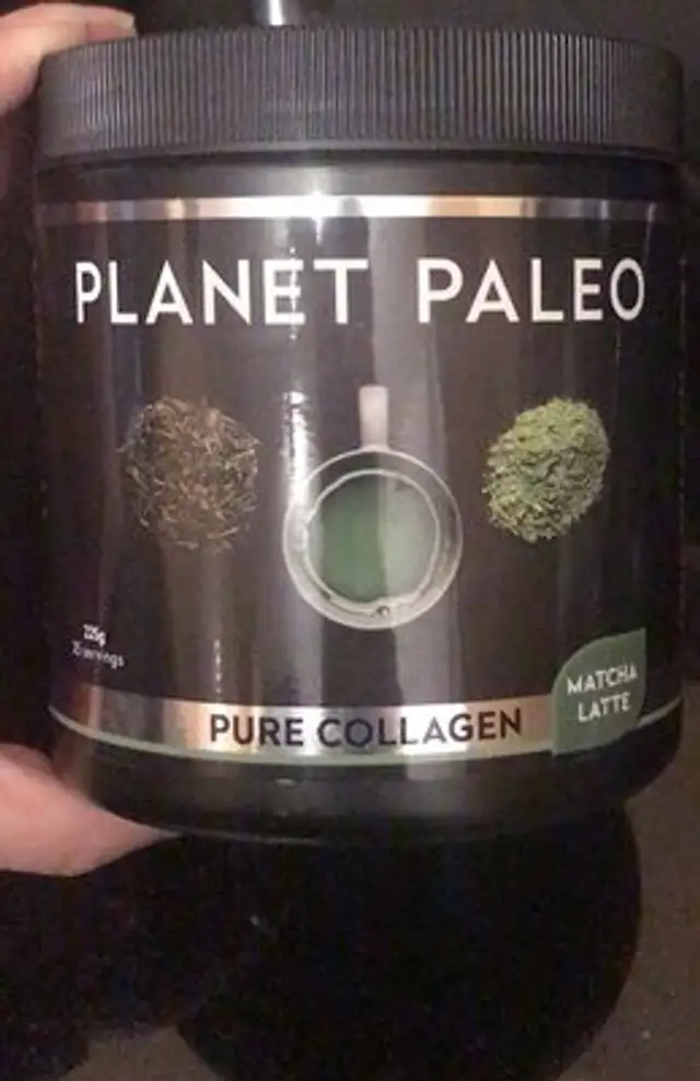 Pure collagen matcha latte