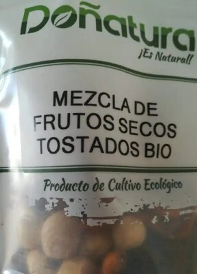 Mezcla de frutos secos tostados bio
