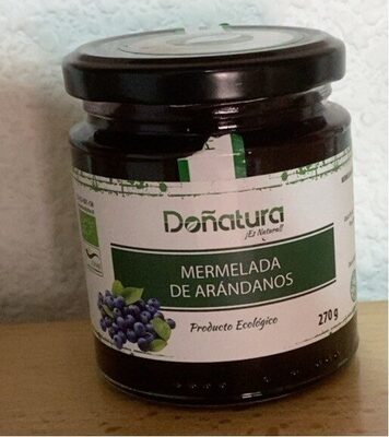 Mermelada de arandanos front packaging