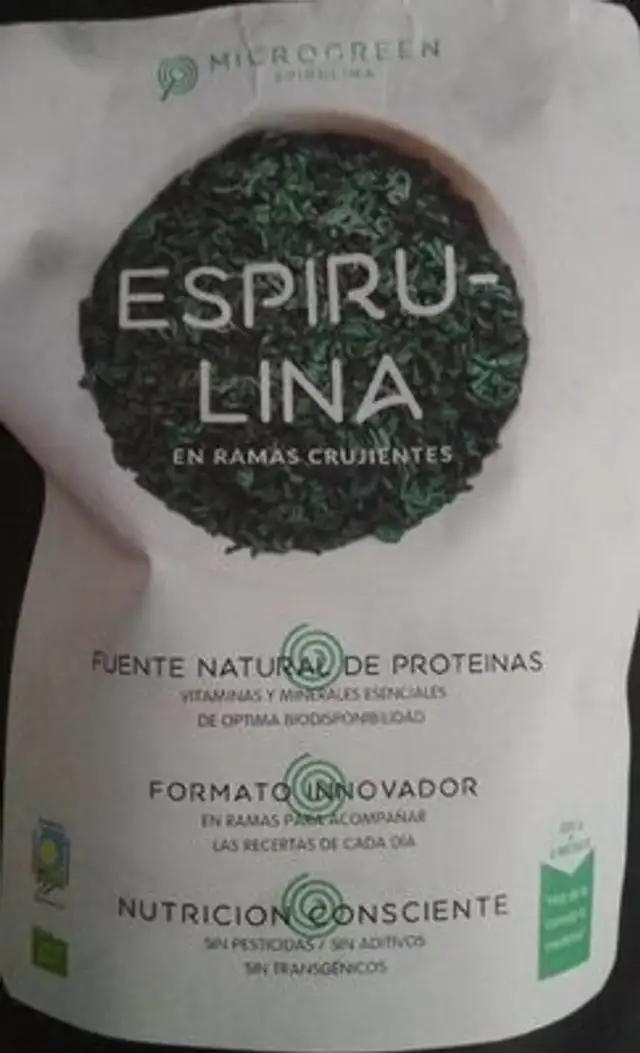 Espirulina en ramas crujientes