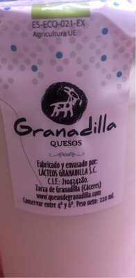 Yogur artesano de cabra ecologico front packaging