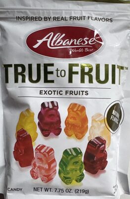 True To Fruit Gummy Bears front packaging