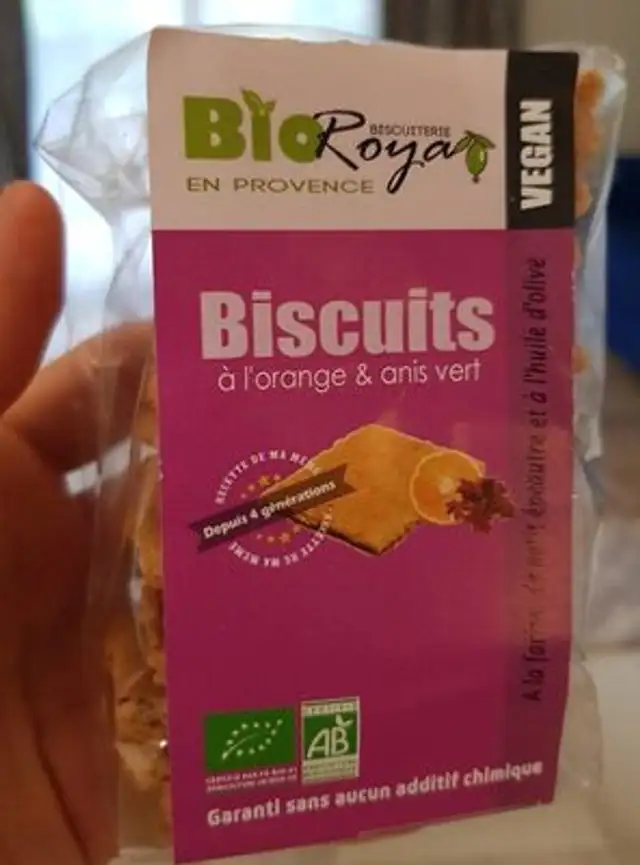 Biscuits à l'orange & anis vert