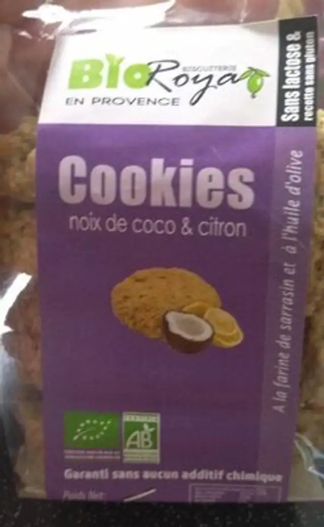 Cookies noix de coco citron
