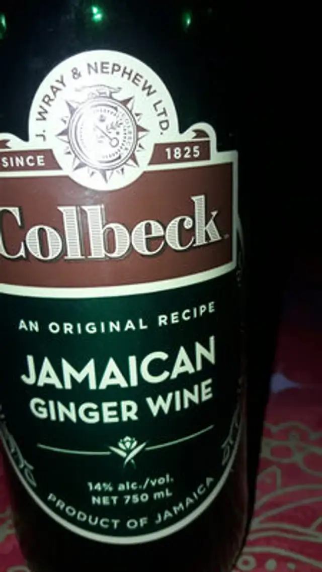 Jamaican ginger wine ingredients label