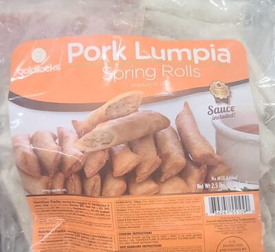 Pork Lumpia Spring Rolls front packaging