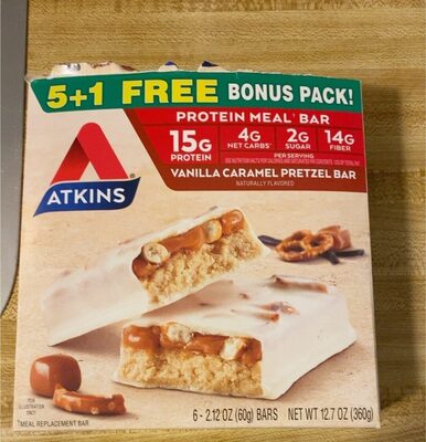 Vanilla Caramel Pretzel Bar