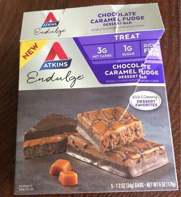 Chocolate Caramel Fudge Bar front packaging