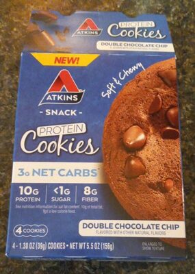 Double chocolate chip front packaging