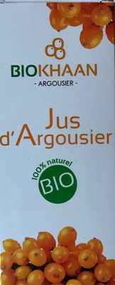 Jus d’argousier front packaging