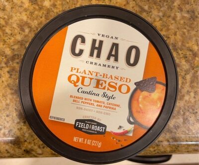 Plant based Queso front packaging