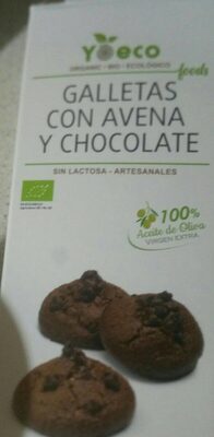 Galletas con avena y chocolate