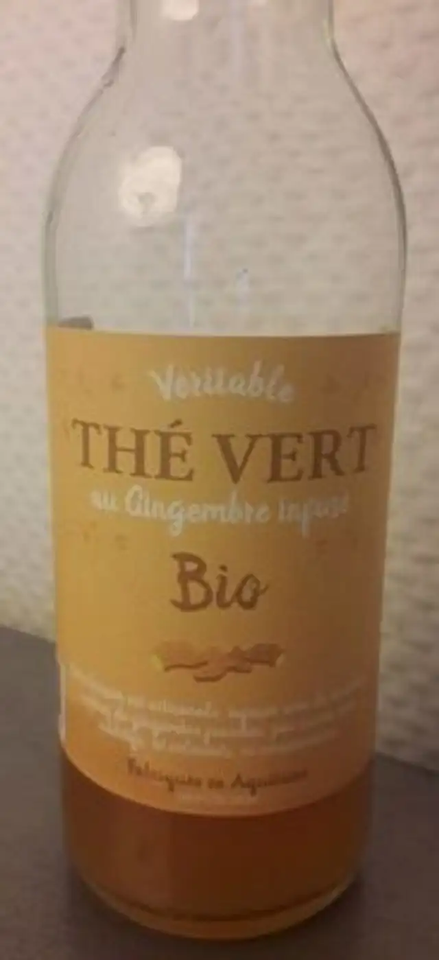 Véritable THÉ VERT au gingembre infusé