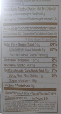 Delaviuda, Milk With Hazelnuts Chocolates nutrition facts table
