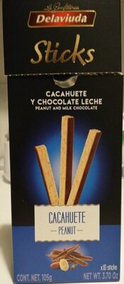 Sticks CACAHUETE Y CHOCOLATE CON LECHE