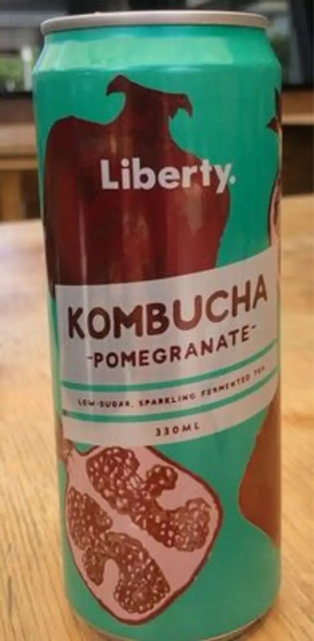 Liberty Kombucha pomegranate