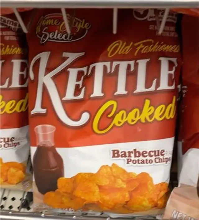 Kettle cooked barbeque chips