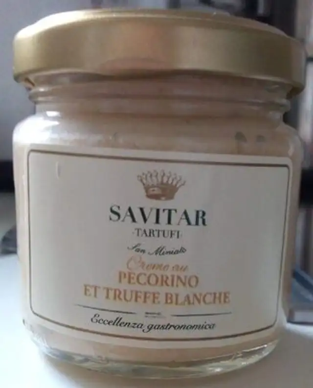Crème au pecorino et truffe  blanche