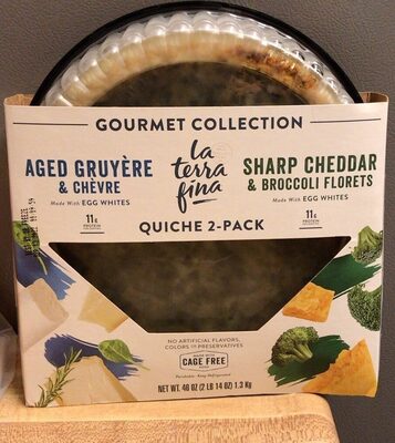 Sharp Cheddar & Broccoli Florets Quiche