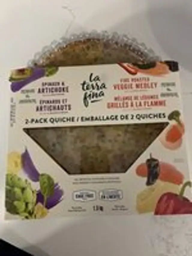 Quiche mélange de légumes grillés à la flamme