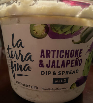 Artichoke & Jalapeño Dip & Spread front packaging