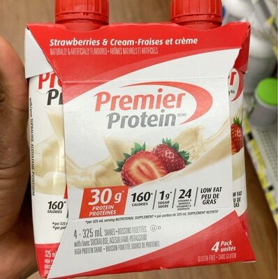 Premier protein front packaging