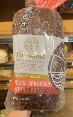 100% Sprouted Whole Wheat Organic Bread