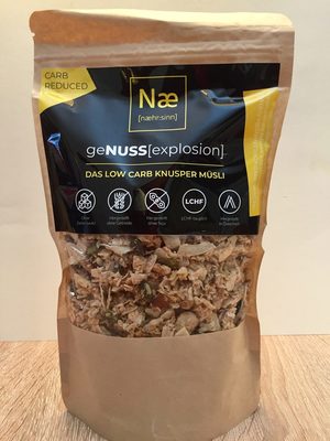 geNUSS[explosion] - Das Low Carb Knusper Müsli