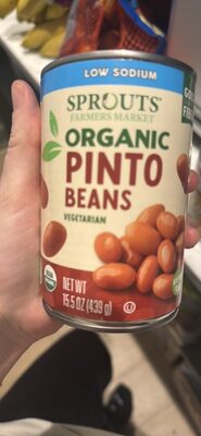 Organic Pinto Beans front packaging