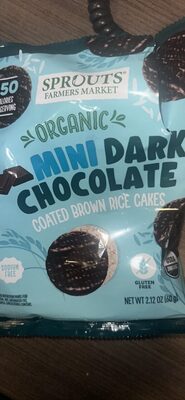 Organic Mini Dark Chocolate Coated Brown Rice Cakes