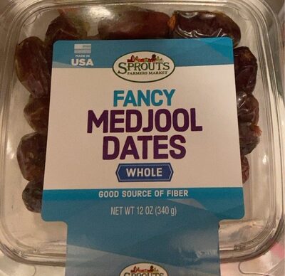 Fancy medjool dates front packaging
