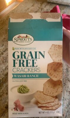 Graine free crackers front packaging