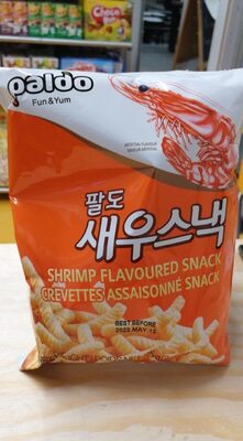 Shrimp snack front packaging