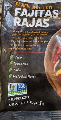 Flame grilled fajitas rajas