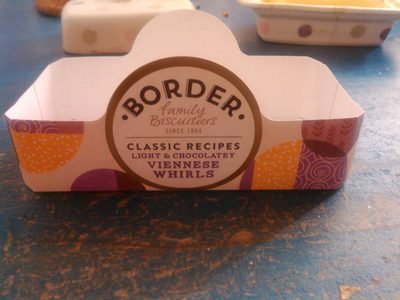 Light & Chocolatey Viennese Whirls front packaging