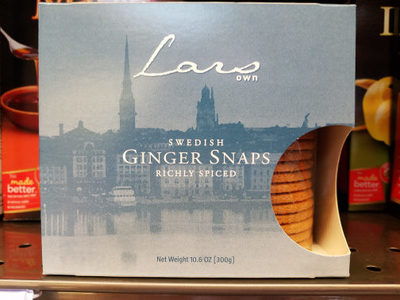 Lars Own - All Natural Swedish Ginger Snaps Cookies, 10.6oz (300g)