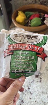 Italian Beef all jus seasoning front packaging
