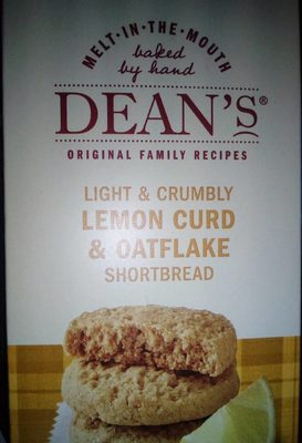 Lemon Curd & Oatflake Shortbread