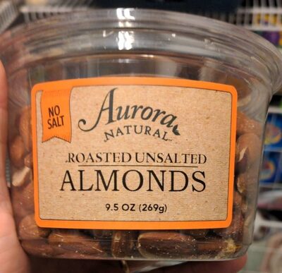 Roasted almonds front packaging