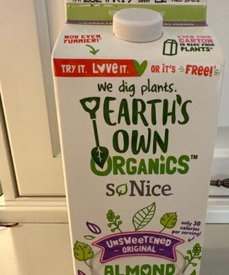 Earths own organic almond