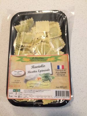 Ravioli ricotta epinards