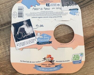 Creme dessert vanille caramel front packaging