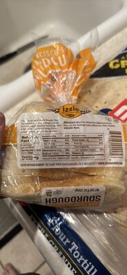 San Francisco Style Sourdough nutrition facts table